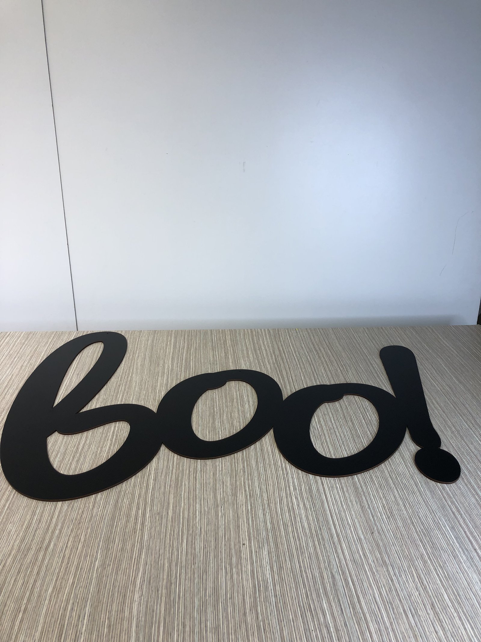 Palabra Boo Negra Mdf