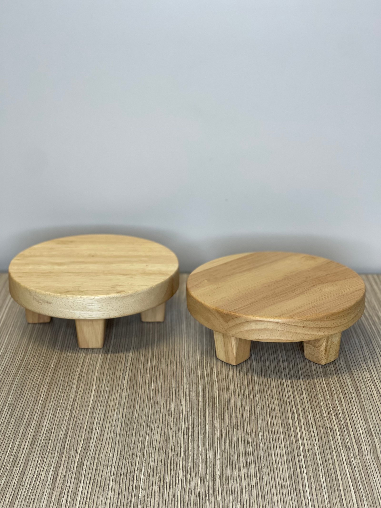 Tortera Madera Redonda Mini Cafe Veteada