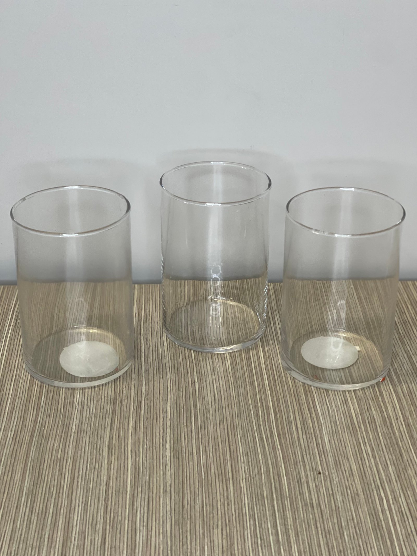 Jarron Vidrio Transparente Mediano