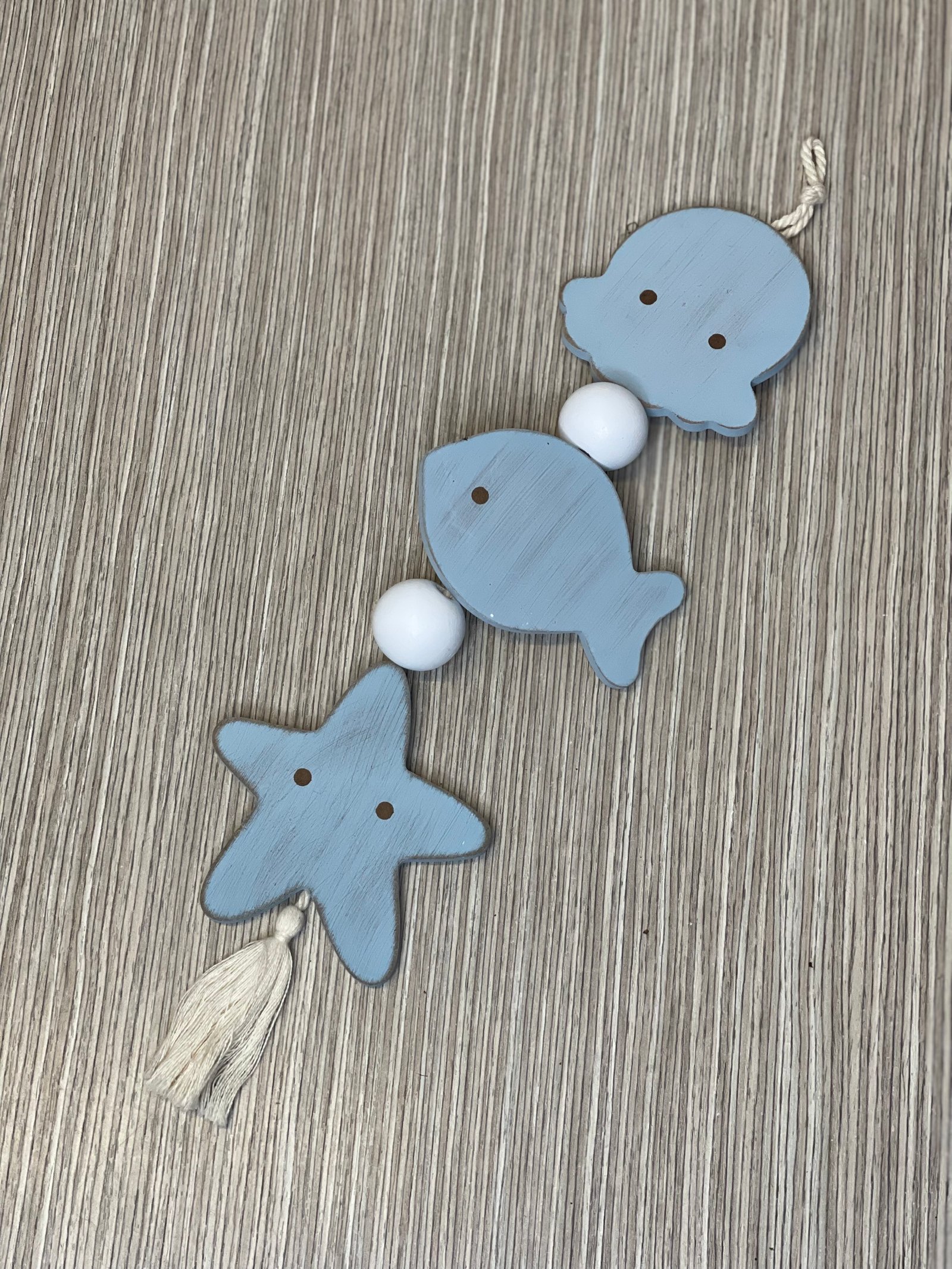 Tira Decorativa Pulpo Pez  Estrella Azul