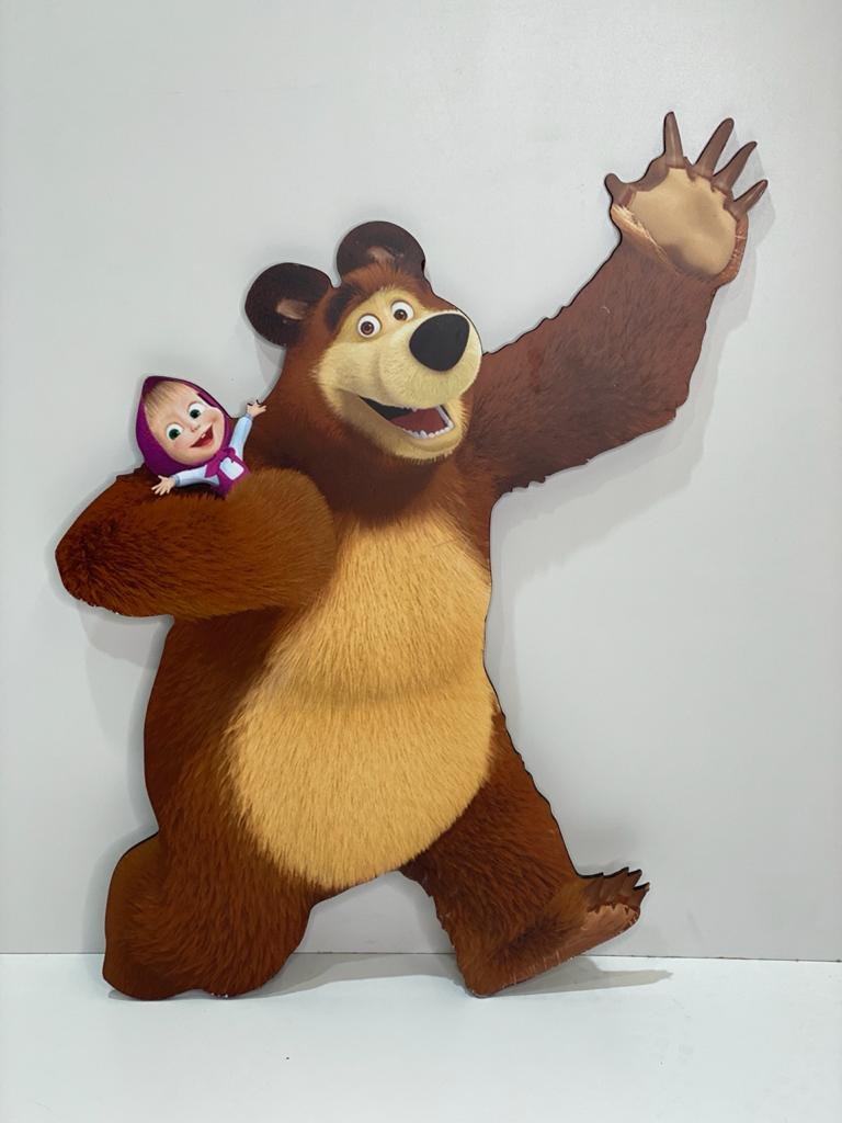 Oso Mediano Con Masha Mdf