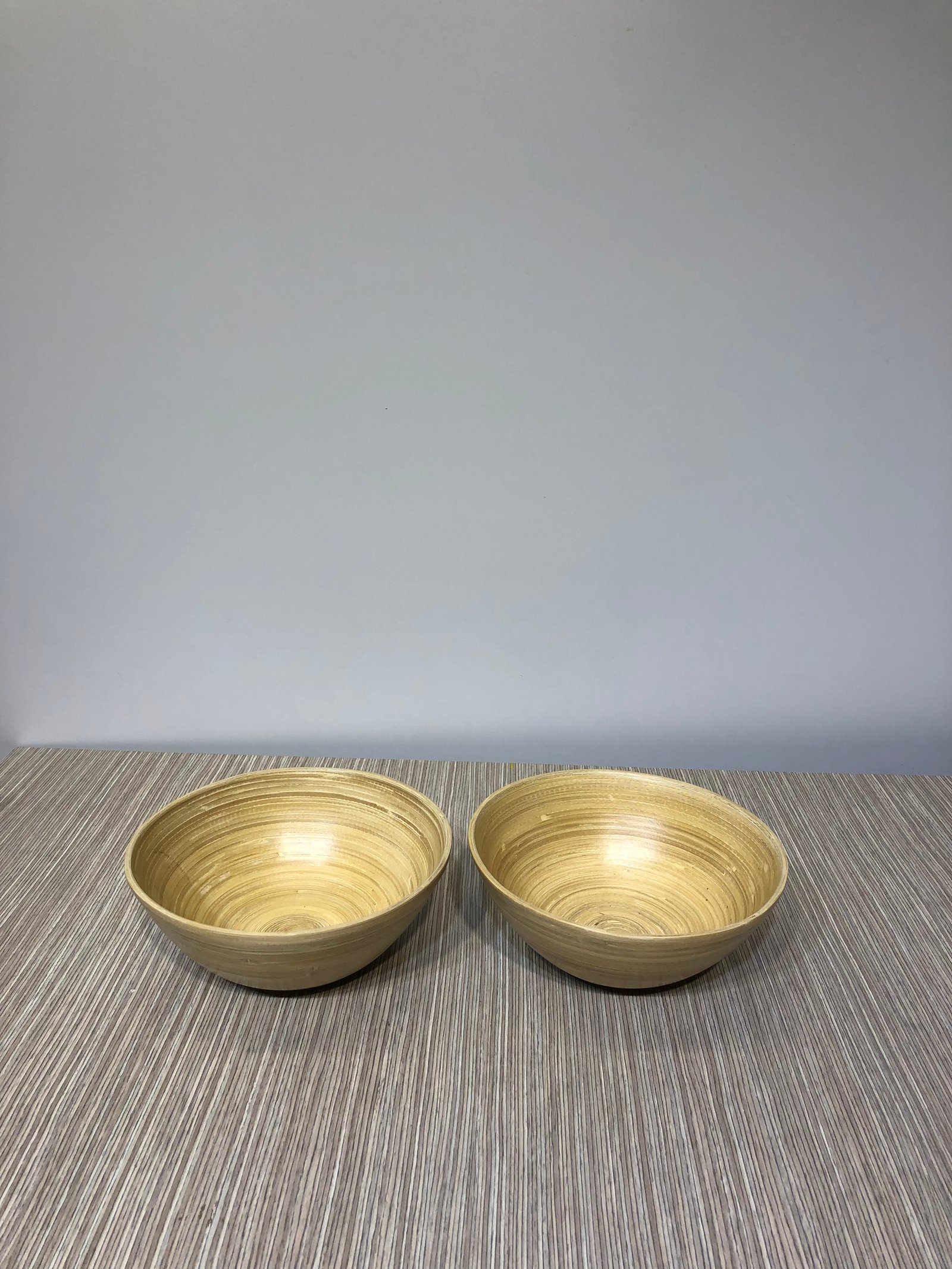 Salsera Tipo Bowl Madera Clara Veteada