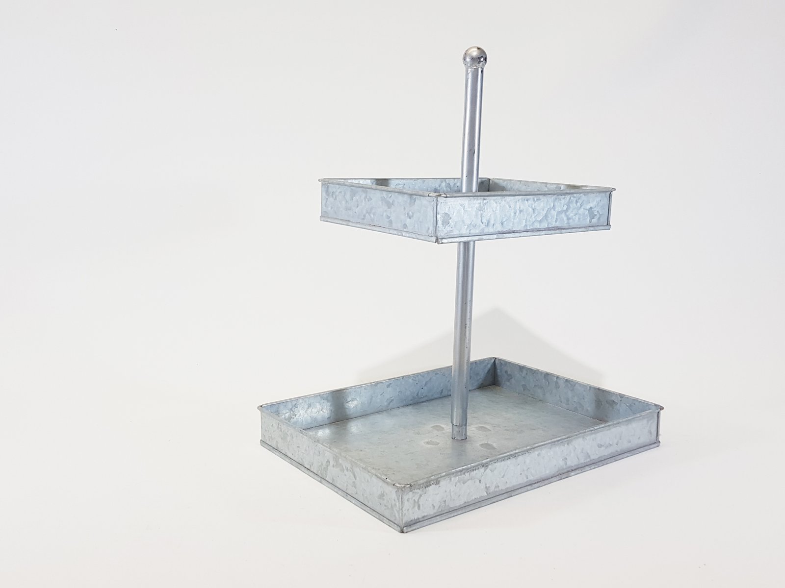 Porta Postres Laton Dos Niveles Cuadrado