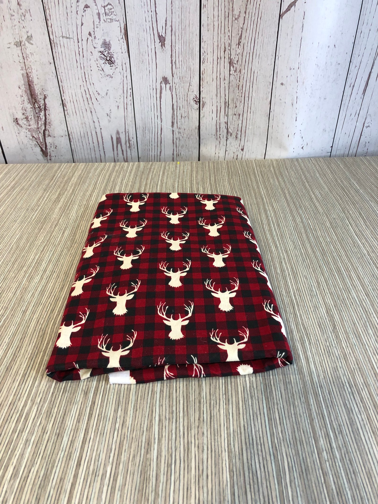 Mantel Navidad Cuadros Rojos Y Negros Asno
